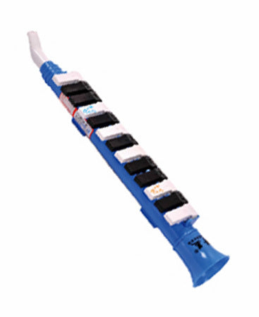 QM Musical 13Key Melodica in Blue w/ Black & White Keys