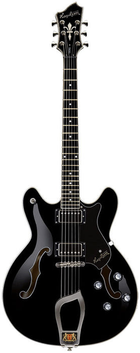Hagstrom Viking Semi-Hollow Guitar in Black Gloss w/Case