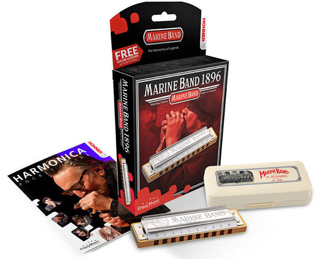 Hohner Marine Band 1896 Classic Harmonica Key F Nat Minor