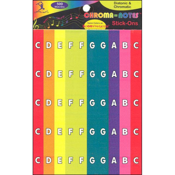 Chroma-Notes Diatonic & Chromatic Stick Ons