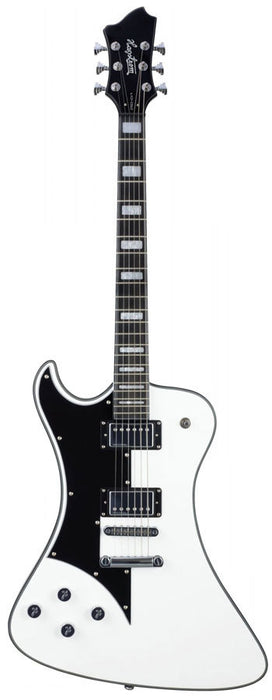 Hagstrom Left-Handed Fantomen Guitar in White Gloss w/ Case