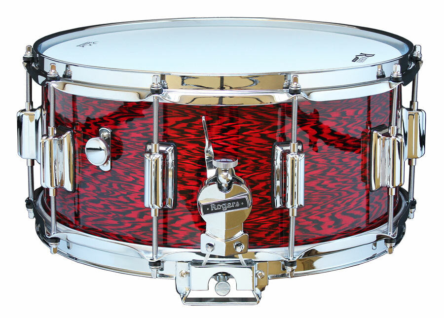 Rogers Dyna-Sonic Beavertail Series Snare Drum in Red Onyx - 14 x 6.5