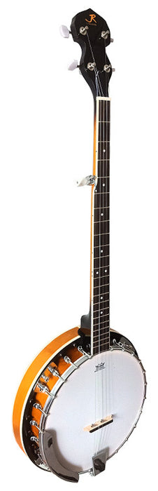 J.Reynolds 5-String Deluxe Banjo with Resonator in Tobacco Burst Gloss 24-Brackets