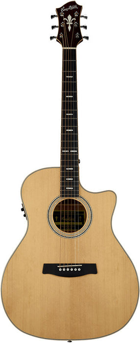 Hagstrom Orsa Series Grand Auditorium AC/EL Guitar with Cutaway in Natural