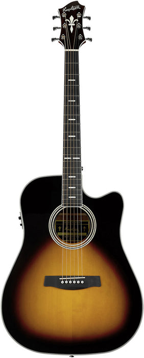 Hagstrom Siljan II Series Dreadnought AC/EL Guitar C/A TSB