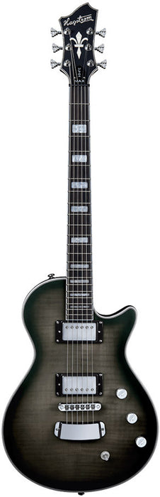 Hagstrom Ultra Max Guitar in Cosmic Black Burst Satin w/ Case
