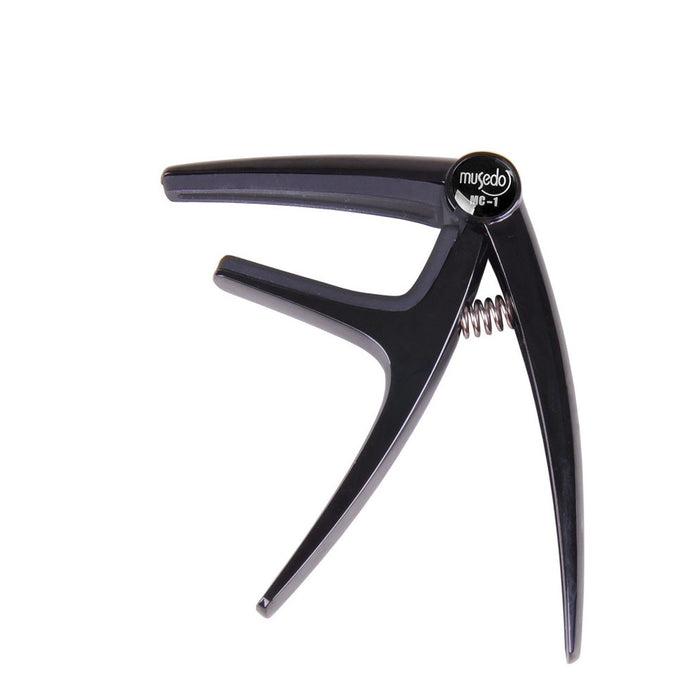 Musedo MC-1 Acoustic or Electric Guitar Capo in Black Finish Fast and easy to operate