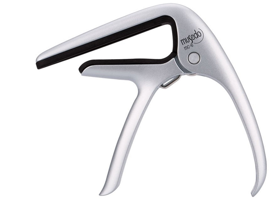 Musedo MC-6 Classical Guitar Capo in Silver Finish Fast and easy to operate