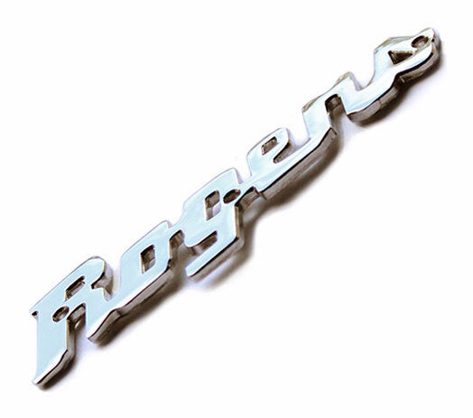 Rogers Script Logo Badge with Mounting Screws
