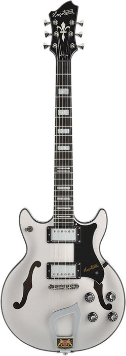 Hagstrom Alvar Semi-Hollow Guitar in Swedish Frost w/ Case