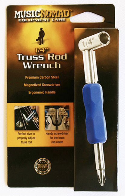 Music Nomad Premium 1/4" Truss Rod Wrench w/ Magnetized Screwdriver