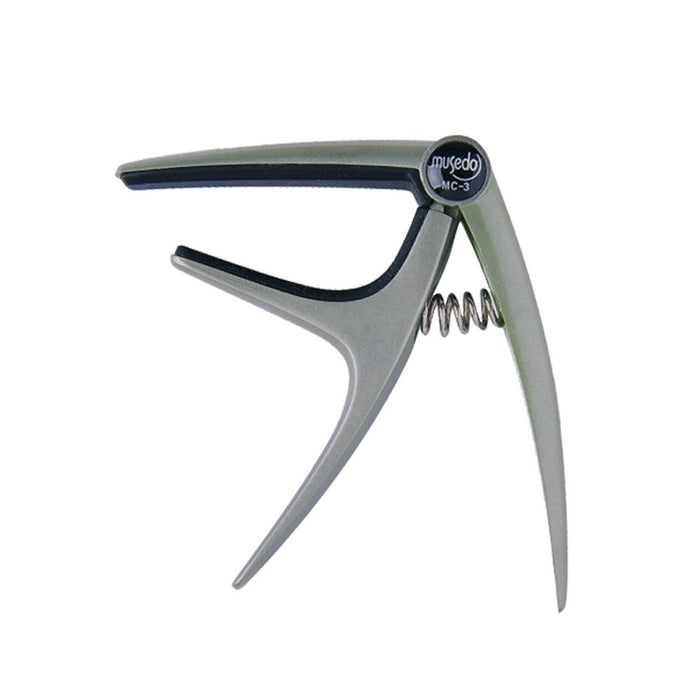 Musedo MC-3 Ukulele Capo in Silver Finish Fast and easy to operate
