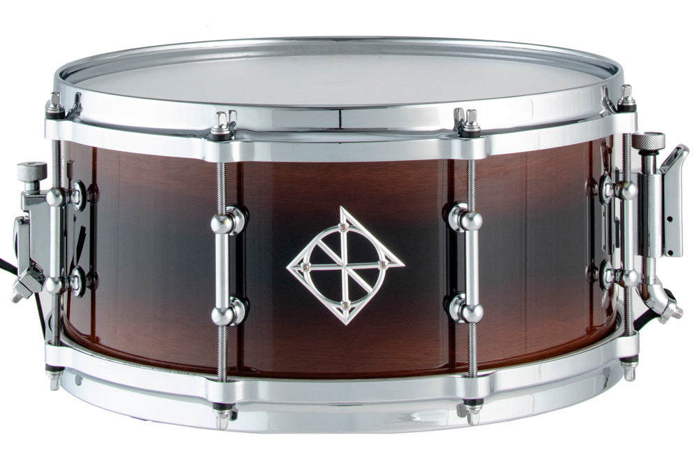 Dixon Artisan Series Australian Rose Gum Snare Drum in Gloss Vintage Reverse Burst - 13 x 6