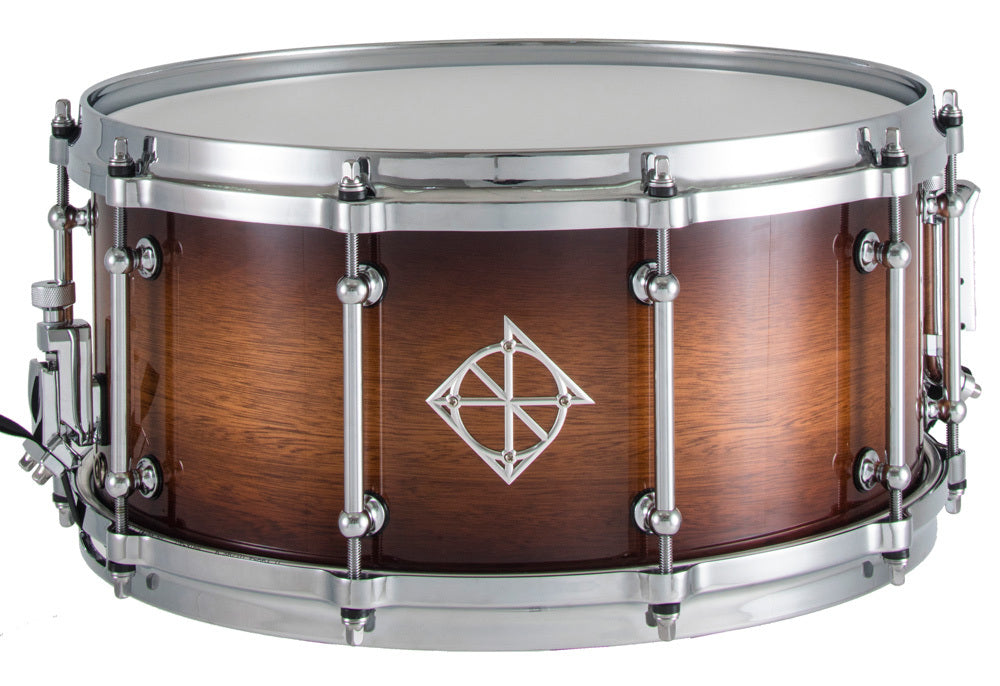 Dixon Artisan Series Australian Rose Gum Snare Drum in Gloss Vintage Burst - 14 x 6.5