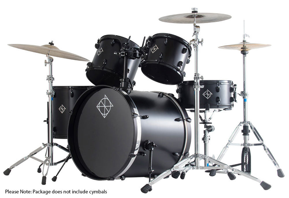Dixon Fuse Limited Series 5-Pce Drum Kit in Blade Black