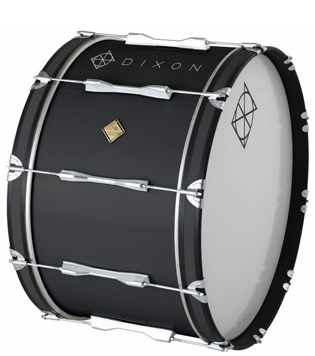 Dixon Wood Marching Bass Drum in Black 24 x 14