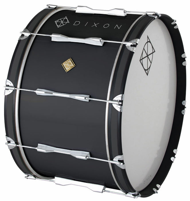 Dixon Wood Marching Bass Drum in Black 26 x 14