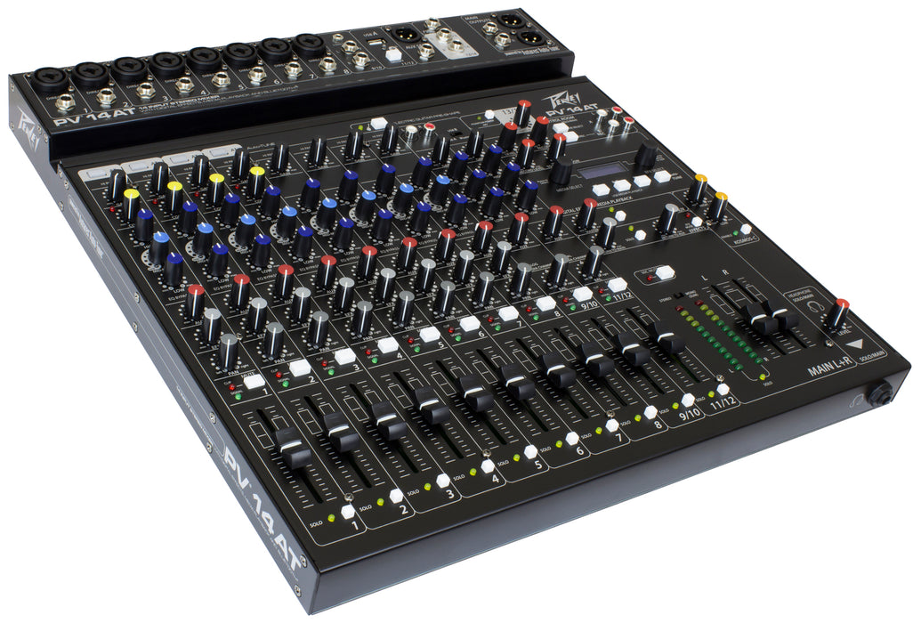 Peavey PV Series PV-14AT Compact 14-Channel Mixer with BT Antares Auto-Tune