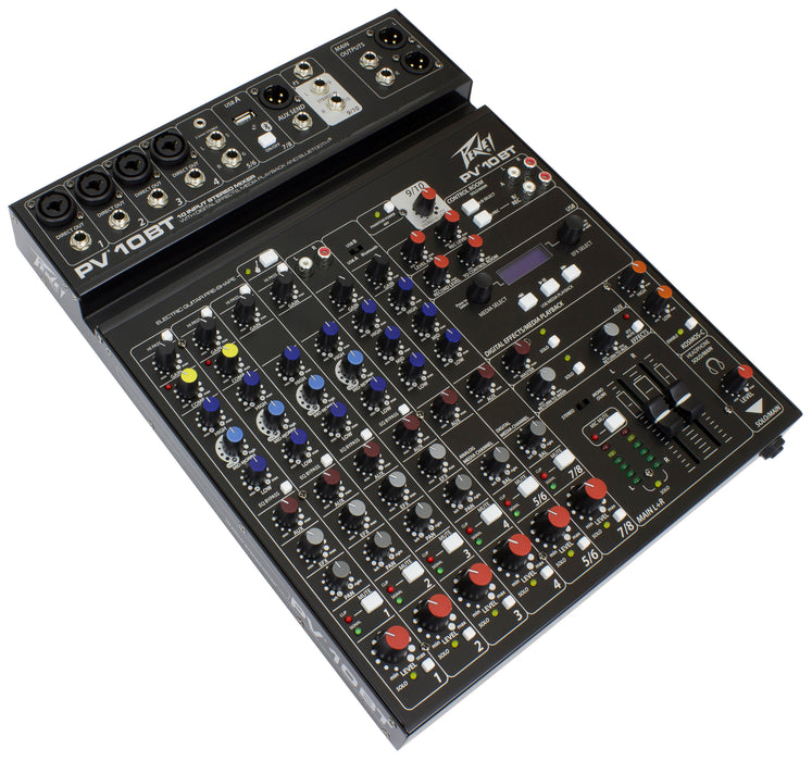 Peavey PV Series PV-10BT Compact 10-Channel Mixer with BT