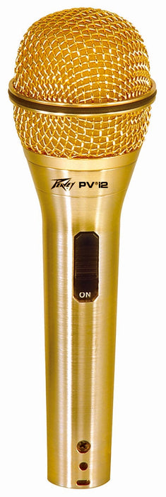 Peavey PVi2 Dynamic Cardioid Microphone in Gold with XLR-XLR Cable