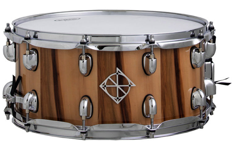Dixon Cornerstone Series American Red Gum Snare Drum in Gloss Natural - 14 x 6.5