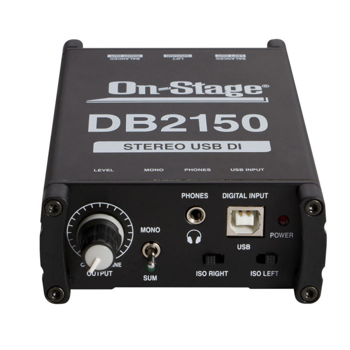 ON STAGE PASSIVE USB DI BOX
