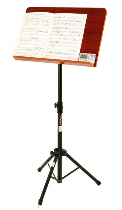 ONSTAGE ORCHESTRAL MUSIC STAND W/ ROSEWOOD BOOKPLATE