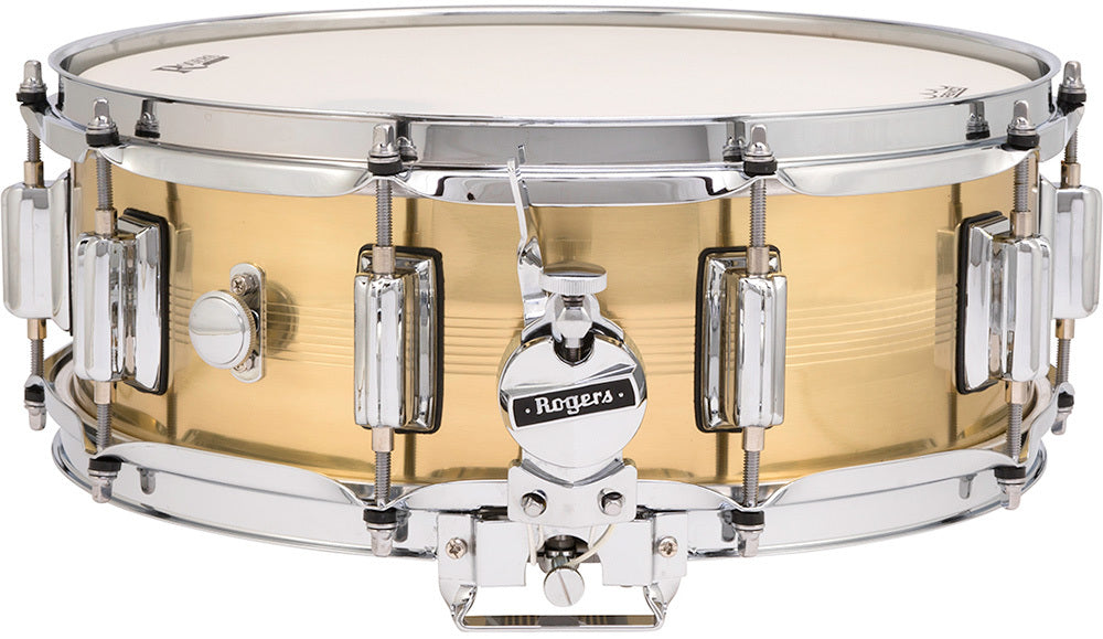 Rogers Dyna-Sonic B7 Brass Series Snare Drum in Natural Brass Finish - 14 x 5