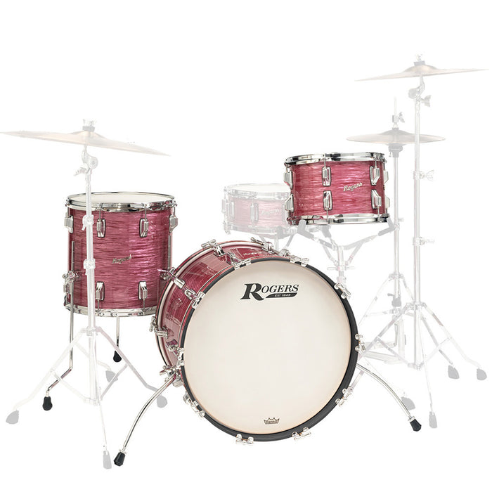 Rogers CV-0320ALN Covington Series 3-Pce Drum Kit in Red Ripple