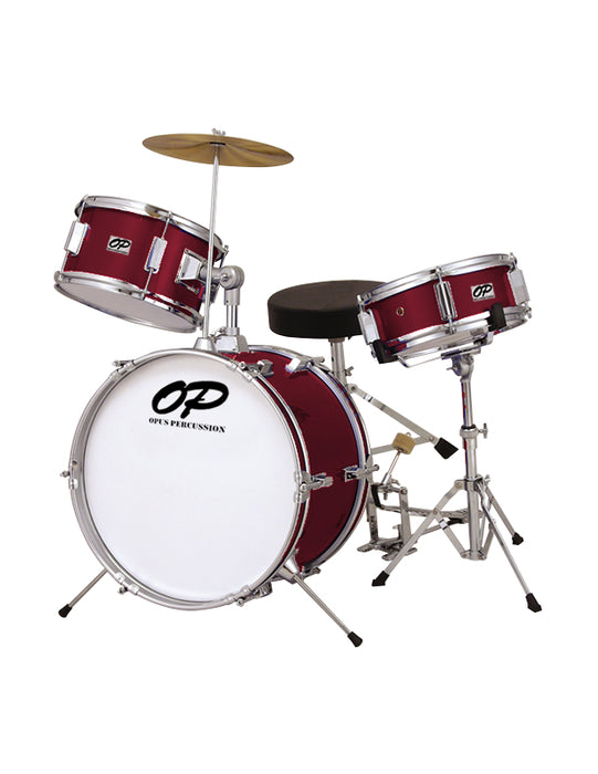 Opus Percussion 3-Piece Junior Drum Kit in Wine Red