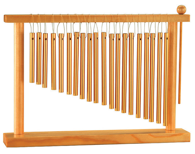 Opus Percussion 20 Bar Chime Set on Wooden Frame Stand w/ Mallet