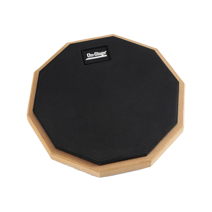ON STAGE HEX 8" RUBBER PRACTICE PAD BLACK