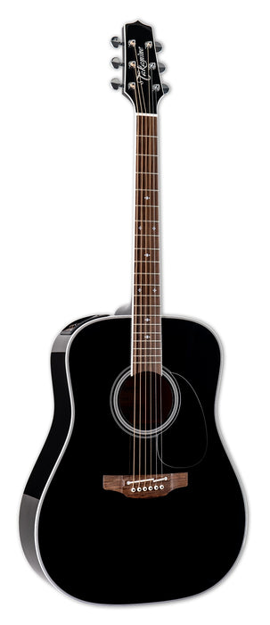 TAKAMINE AC/EL DREADOUGHT BLACK W/CASE