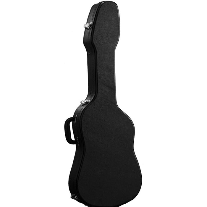 Torque Wooden S-Shaped Electric Bass Guitar Case in Black