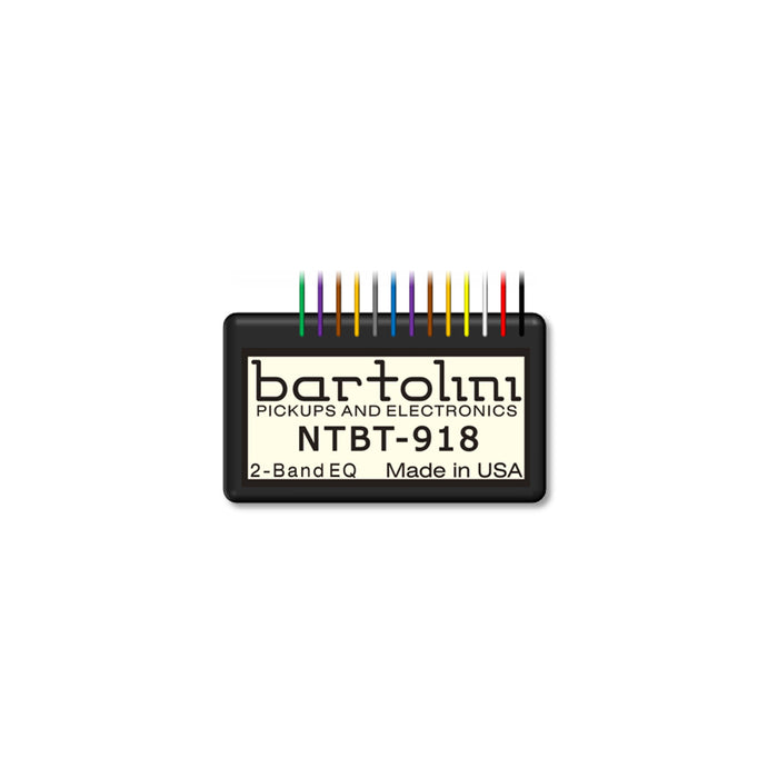 Bartolini NTBTG/918 Preamp Module 2-Band EQ with Pre-wired Gain Trimmer 9V or 18V