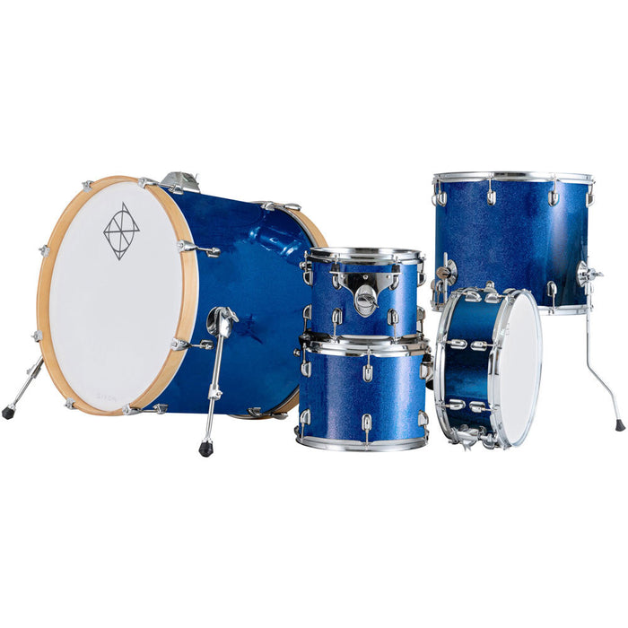 Dixon Spark Birch Series 5-Pce Drum Kit in Ocean Blue Sparkle Shell Pack