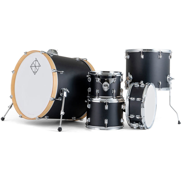 Dixon Spark Birch Series 5-Pce Drum Kit in Satin Black Lacquer Shell Pack