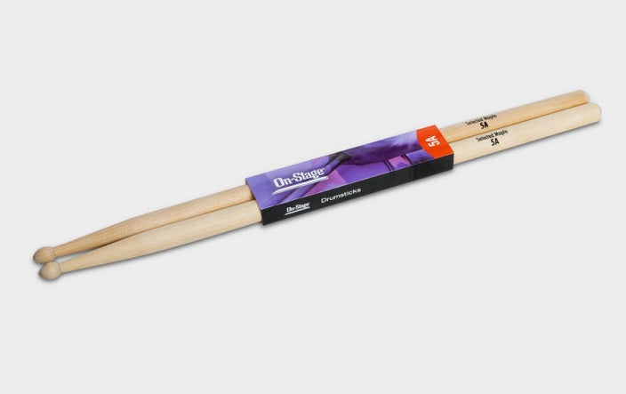 ONSTAGE MAPLE 5A WOOD TIP PAIR STICKS