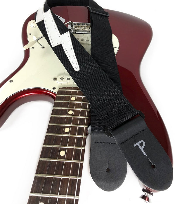 PERRIS 2" LIGHTNING BOLT STRAP BLACK-WHITE BOLT