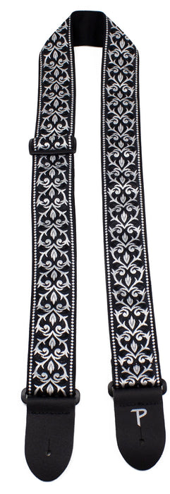PERRIS 2" WH/BLK TRIBAL HEART STRAP