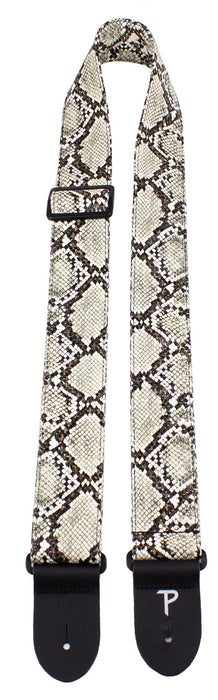 PERRIS 2" BEIGE SNAKESKIN STRAP