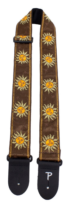 PERRIS 2" BROWN SUNS JACQUARD STRAP