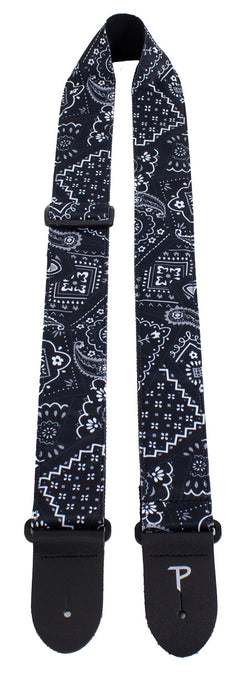 PERRIS 2" BLK/WHT BANDANA STRAP
