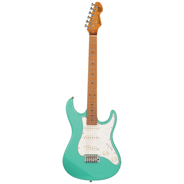 Levinson Sceptre Ventana Std Sea Foam Green Double Cutaway3SC w Maple Board