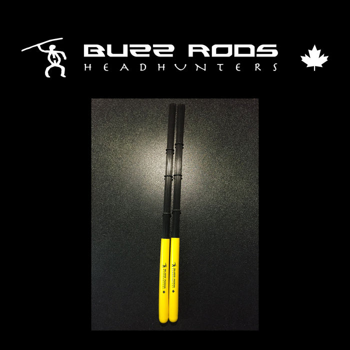 HEADHUNTERS BUZZ RODS - POLY RODS W/ 3-RINGS SOFT FLEX HANDLE