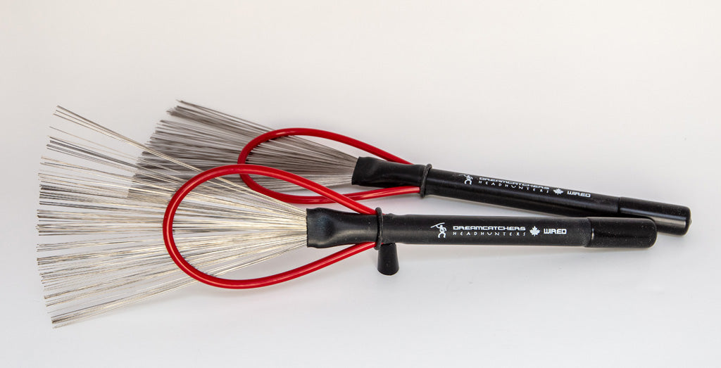 HEADHUNTERS DREAM CATCHERS-ADJUST. STEEL WIRE RED NYLON NON-RETRACTABLE