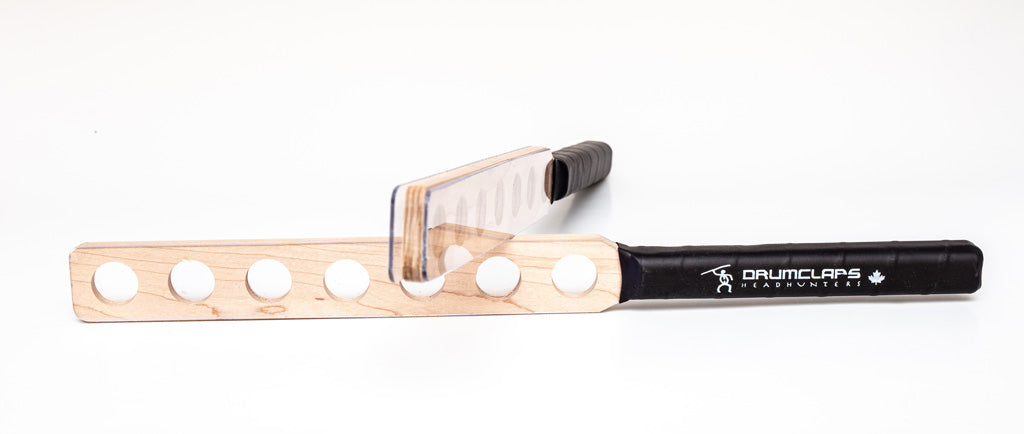 HEADHUNTERS DRUM CLAPS-3 FLAT FLAPS MAPLE WOOD 7 HOLES REDUCED WEIGHT