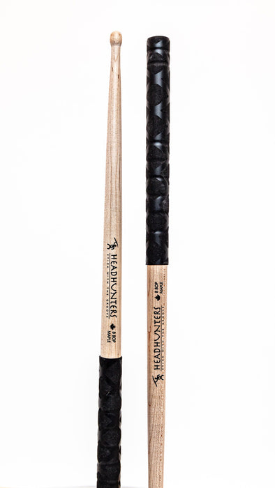 HEADHUNTERS B BOP MAPLE GROOVE EXTREME X BLACK GRIP STICKS