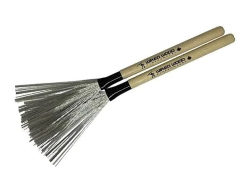 HEADHUNTERS WIRED WOOD BRUSHES FAN TYPE WOOD HANDLE