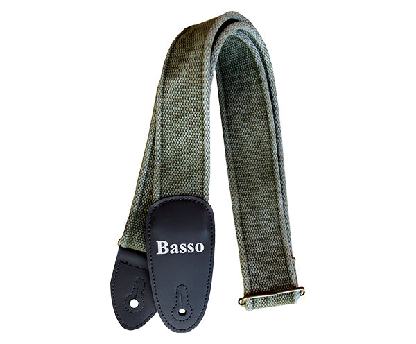 #35002 Basso Guitar Strap-Cotton Olive EX02